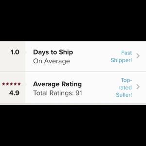 Other - FAST SHIPPING!!! Top rated seller & I ship daily! Other - FAST SHIPPING!!! Top rated seller & I ship daily!
